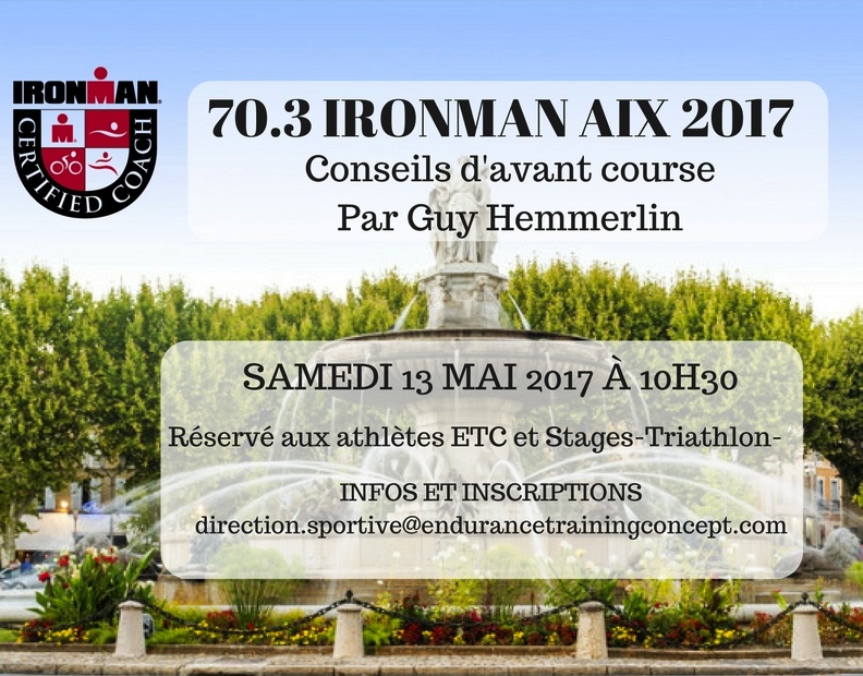 Conseils de course 70.3 IM Aix en Provence par G. Hemmerlin